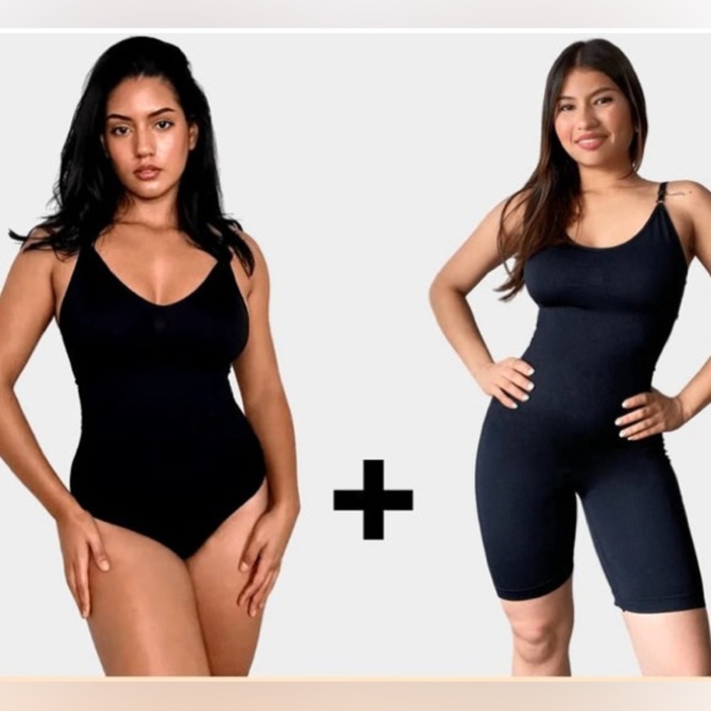 Luxmery Essentials Bundle - 1 Sculpting Bodysuit + 1 Full Bodysuit in XL/2XL